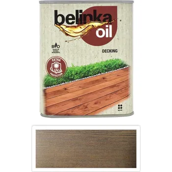 barva a nátěr na dřevo BELINKA Oil Decking - terasový olej 0.75 l Šedý 205 - Venkovní barva na dřevo
