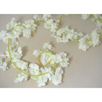 Jarní girlanda třešeň 180 cm bílá