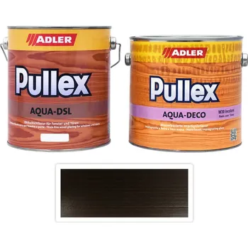 Lak na dřevo ADLER Sada - renovace dřevěných oken 2.5 l Dunkelbraun F016 - Venkovní barva na dřevo