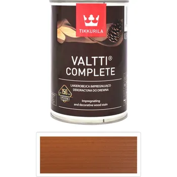 Lak na dřevo TIKKURILA Valtti Complete - tenkovrstvá lazura 0.9 l Kantarelli 5054 - Venkovní barva na dřevo