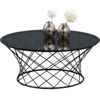 Konferenční stolek ASKO - NÁBYTEK Noa 80 cm sklo šedý