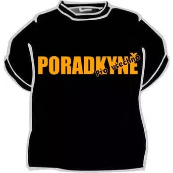 Dámské tričko Dámské vtipné tričko - Poradkyně pro všechno M černá