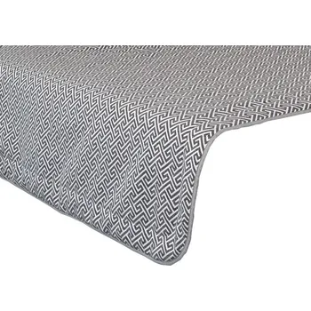 Přehoz na lůžko Přehoz na postel Dezra PRE 27, šedo-bílý vzor