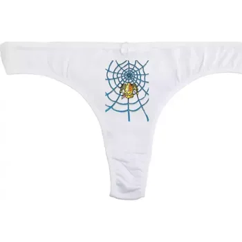 Kalhotky Pavučina - Vtipné kalhotky XL tanga_bílá