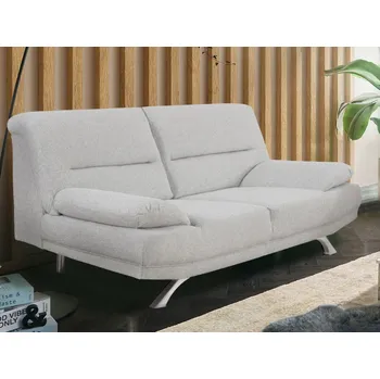 Pohovka Dvojsedák Bruno, šedo-bílá tkanina