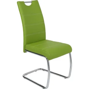 Jídelní židle Jídelní židle Flora, zelená ekokůže