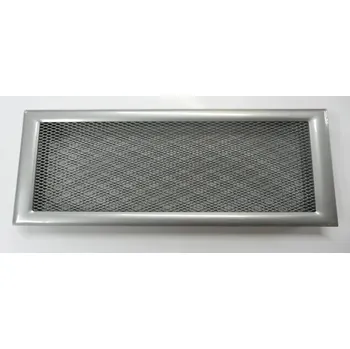 Větrací mřížka krbová mřížka komaxit - chrom 645x195