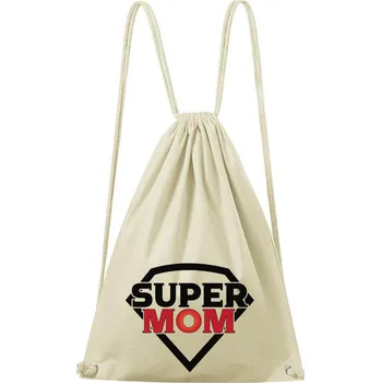 Městský batoh DOBRÝ TRIKO Bavlněný batoh s potiskem Super mom Barva: Natural