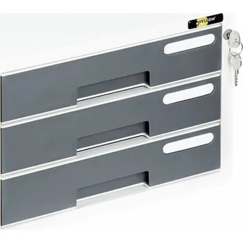 Elektrická zásuvka Grand Container 3 zásuvky Yellow One YL-SP03 bílo-šedá, BÍLO-ŠEDÁ