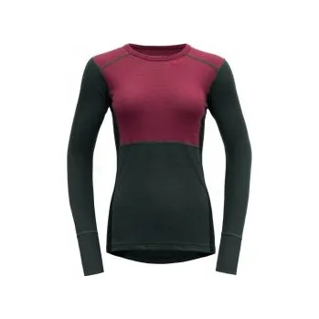 Dámské tričko Devold LAUPAREN dámské triko s dlouhým rukávem Beetroot/Woods/Ink