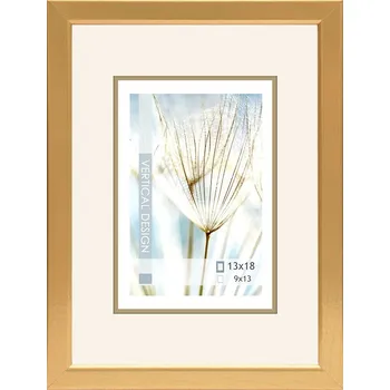 Rám na obraz Fotorámeček Giulia 13x18 cm, zlatý