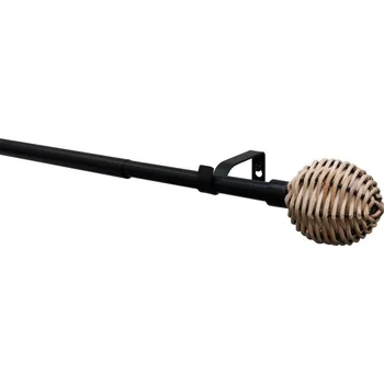 Garnýž Theta 120-210 cm, černá matná