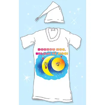 Dámská noční košile Noční košile – Dobrou noc, miluji Tě moc! XXXL bílá