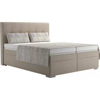 Postel BLANAŘ Manželská postel Timea 160x200 béžová, bez matrace