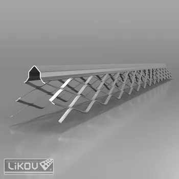 Podlahová lišta PZ-O 3000/pozink/roh ostrý/lišta rohová Standard