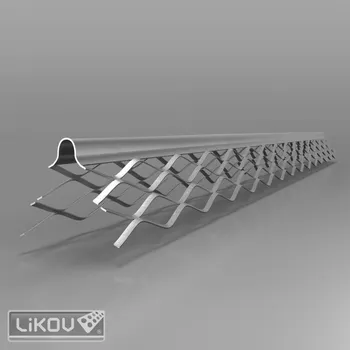 Podlahová lišta PZ-K 3000/pozink/roh kulatý/lišta rohová Standard