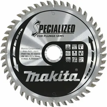 Okružní pila Makita Slinutá pila na dřevo SPECIALIZED 165*20MM 48Z (1 ks)