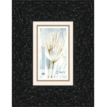 Rám na obraz Fotorámeček Glamour 10x15 cm, černý