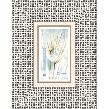 Rám na obraz Fotorámeček Glamour 10x15 cm, stříbrný