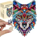 Dřevěné puzzle Vlk 170 dílků Kruzzel