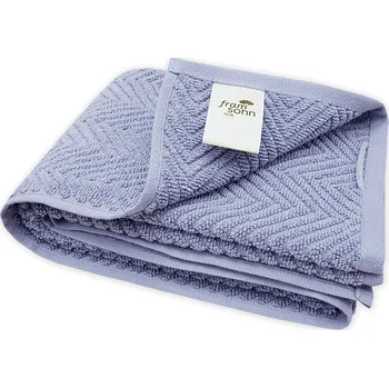 Ručník Ručník Ocean, BIO bavlna, holubí modrá, vlnkovaný vzor, 50x100 cm