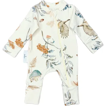 Kojenecký overall Mimilove Kojenecký bavlněný overal 9-18 měsíců Kouzelný podzim