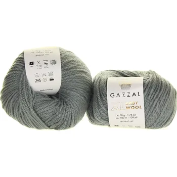 Příze Gazzal Baby Wool XL 818 šedá