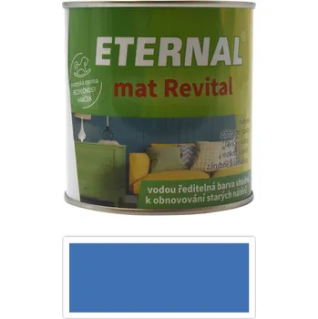 ETERNAL mat Revital - univerzální vodou ředitelná akrylátová barva 0.35 l Modrá RAL 5015 - Venkovní barva na dřevo