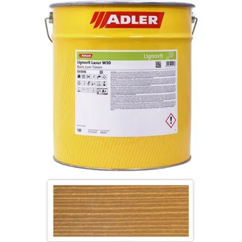 Lak na dřevo ADLER Lignovit Lasur - vodou ředitelná lazura na dřevo v exteriéru 18 l Kaštan - Venkovní barva na dřevo