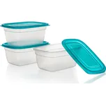 Sada dóz na potraviny (3 ks) Accasa 0,95 l, tyrkysová