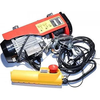 lanový naviják Ganas spol. s.r.o. Elektrický lanový kladkostroj HOBBY nosnost elek.kladk.: 100 / 200 Kg, délka zdvihu: Velikost: (12/6m)