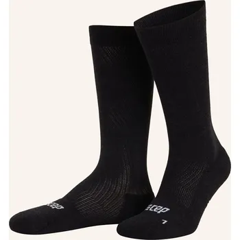 Dámské ponožky Cep Ponožky Flight Compression - Tall S Merino Vlnou, 301 black