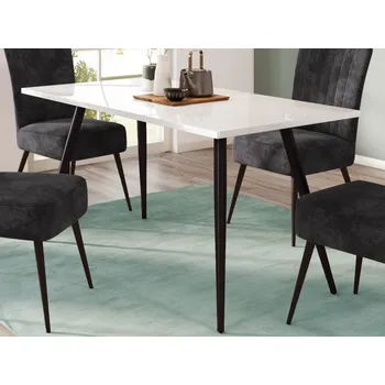 Jídelní stůl Jídelní stůl Anika 140x80 cm, bílý lesk