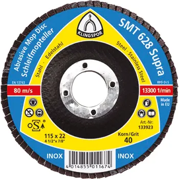Brusný kotouč KLINGSPOR Kotouč brusný lamelový zirkon SMT 624 | 115 mm zr. 36