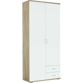 Šatní skříň Šatní skříň 2-dveřová Twin, dub sonoma/bílá