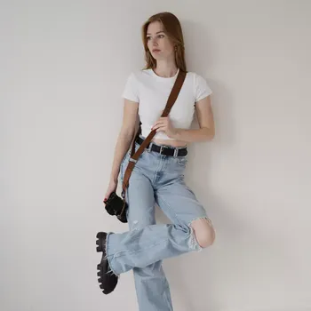 Loulex Crossbody Strap Brown - Popruh přes tělo hnědý