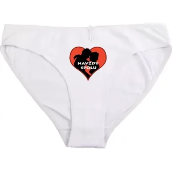 Kalhotky Navždy spolu - Vtipné kalhotky M klas_bílá