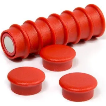 Dekorativní magnet UNIMAGNET Magnety kancelářské OF-1 10 ks červené