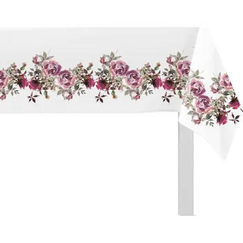 ubrus Ubrus Růže 130x160 cm, bílý