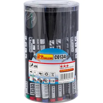 Kancelářské potřeby RICHMANN Sada barevných silných popisovačů 1bal/36ks
