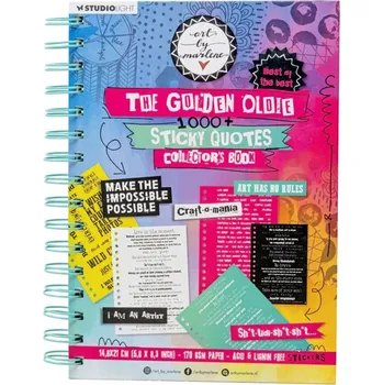 Výtvarný papír Studio Light Samolepky v bloku Studio Light "Art by Marlene", A5, 63 l. - Sběratelská edice