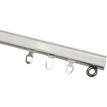 Garnýž Záclonová kolejnička Deluxe 200 cm, komplet, bílá