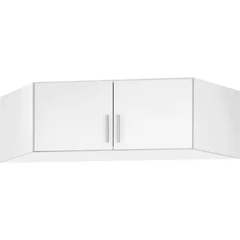 Šatní skříň Rohový skříňový nástavec Celle, bílý