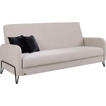 Sedací souprava Pohovka Possi Clic-Clac s rozkladem, úložným prostorem a čalouněnými zády, z bukového dřeva