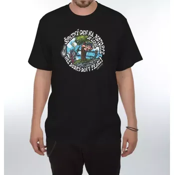 Pánské tričko Vtipné tričko - Špatný den na motorce XXL černá