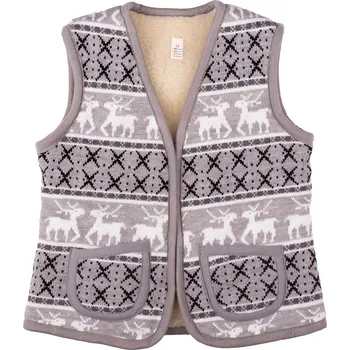 Dámská vesta Vesta z ovčí vlny vzor SOB