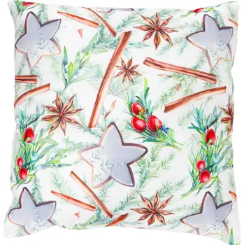 Polštář Vánoční dekorační polštář Perníčky a skořice, 45x45 cm