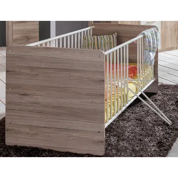 Dětská postýlka Dětská postýlka Cariba 70x140 cm, dub san remo/bílá