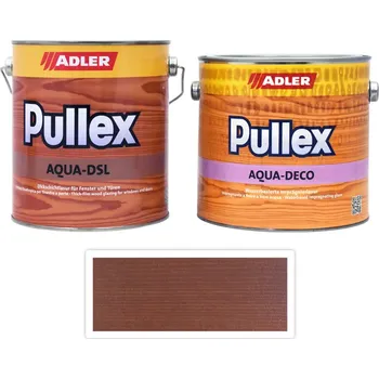 Lak na dřevo ADLER Sada - renovace dřevěných oken SLAVONA 2.5 l Kastan - Venkovní barva na dřevo