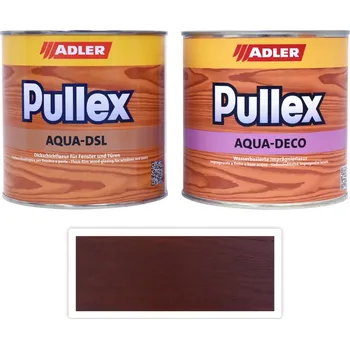 Lak na dřevo ADLER Sada - renovace dřevěných oken SLAVONA 0.75 l Jantar - Venkovní barva na dřevo